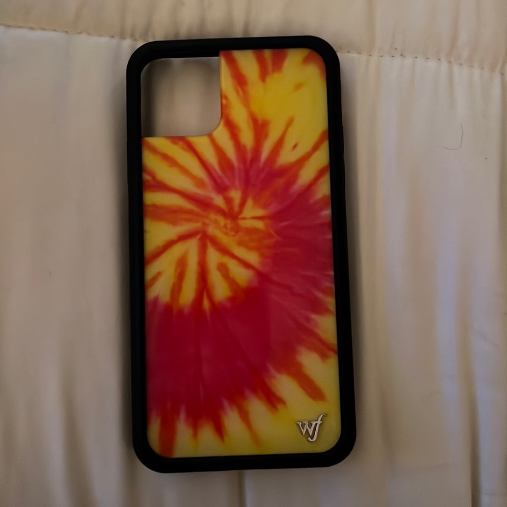 tie-dye wildflower iPhone case